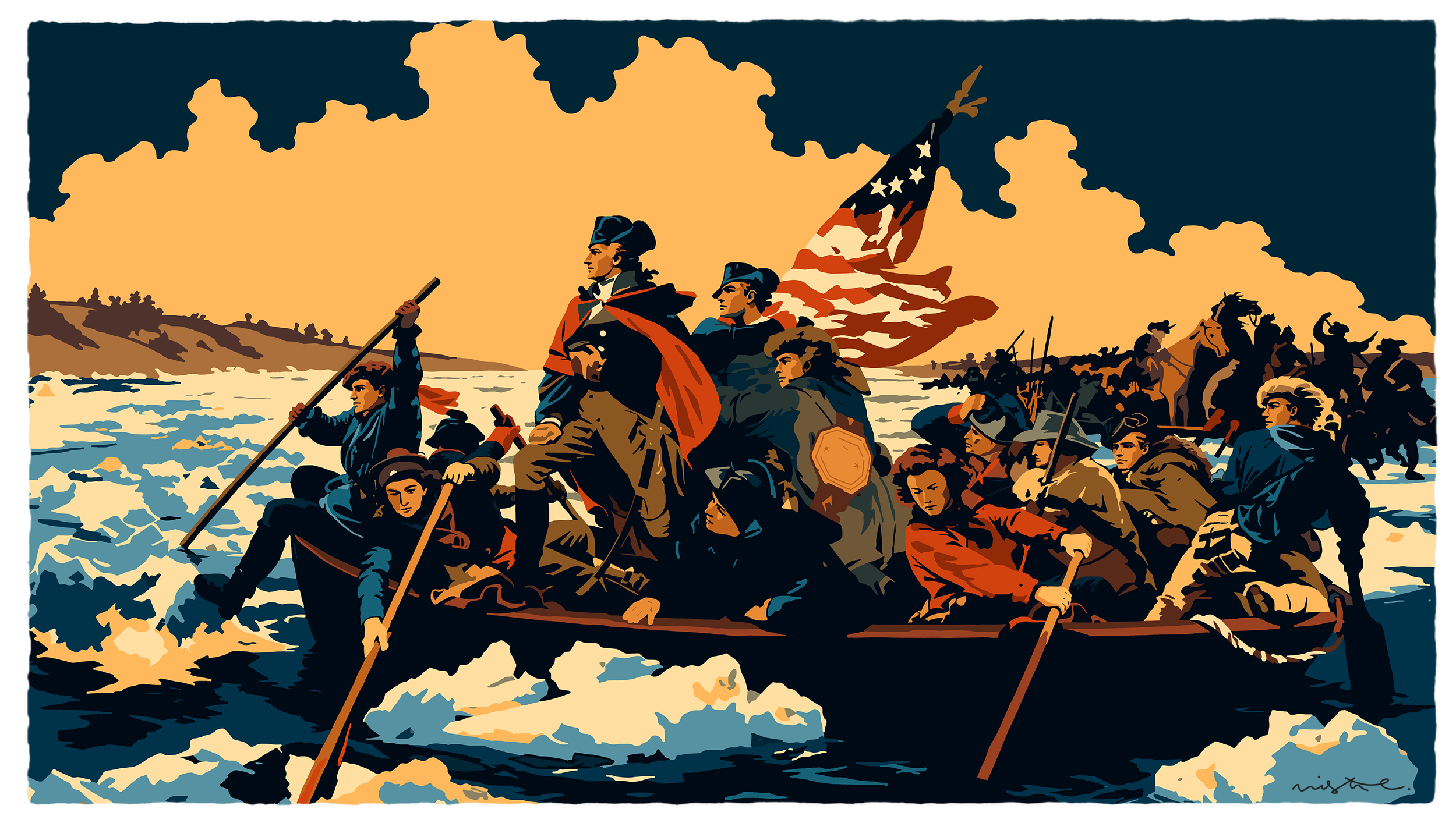 Washington Crossing the Delaware (OE)