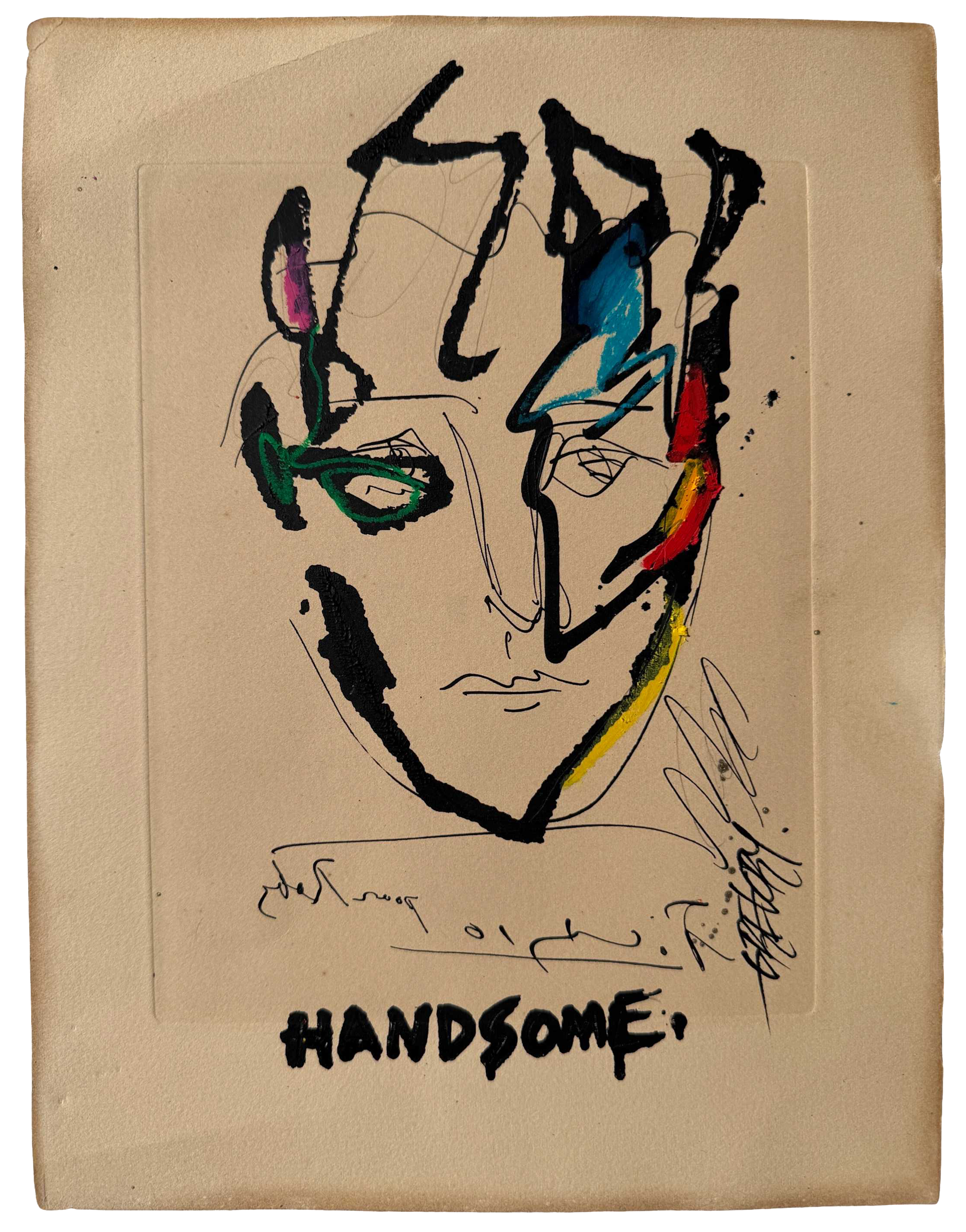 Handsome Roby PICASSO x GREGORY. Etching #5